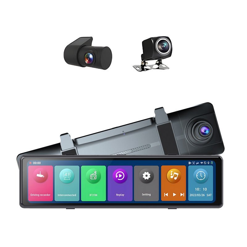 Rétroviseur 12" 2.5K Tachygraphe - Enregistreur voiture, Bluetooth, Vision NuitHD - IVOIRART.COM