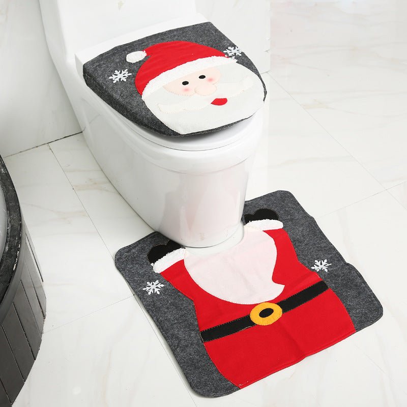 Rideau de Douche Noël Père Noël et Décorations de Toilette pour Salle de Bain - IVOIRART.COM
