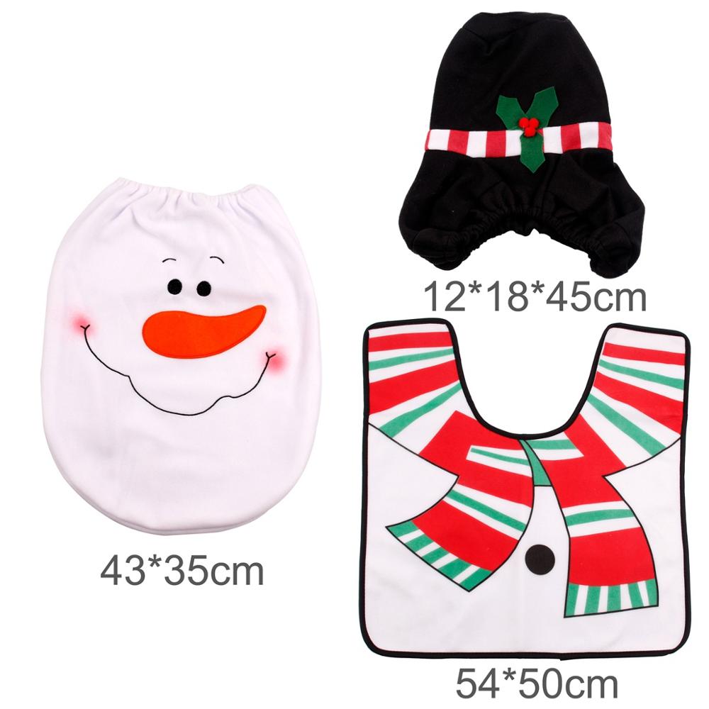 Rideau de Douche Noël Père Noël et Décorations de Toilette pour Salle de Bain - IVOIRART.COM