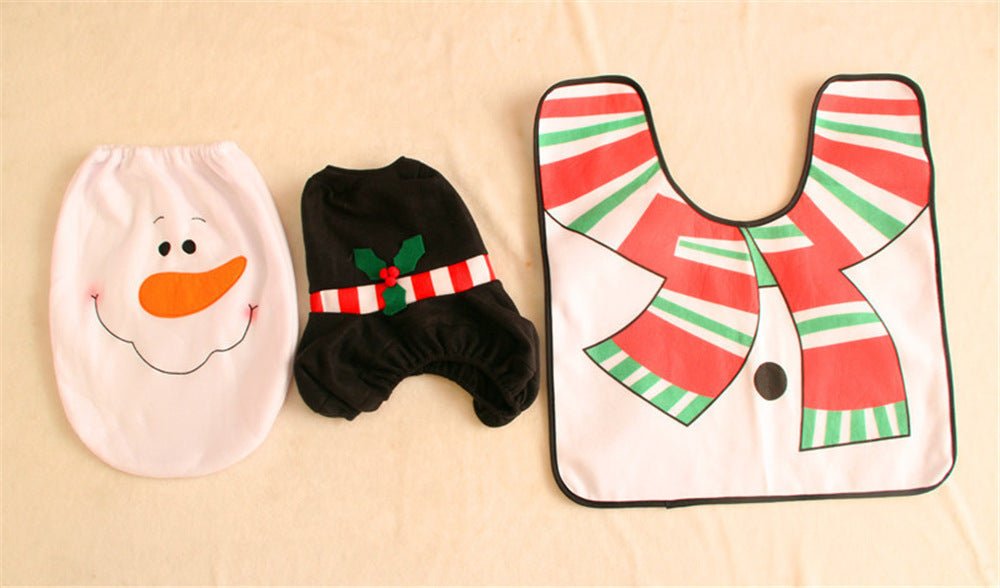 Rideau de Douche Noël Père Noël et Décorations de Toilette pour Salle de Bain - IVOIRART.COM