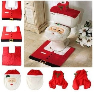 Rideau de Douche Noël Père Noël et Décorations de Toilette pour Salle de Bain - IVOIRART.COM