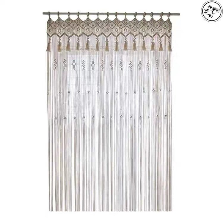 Rideau Tapisserie bohème tissé main, séparation, fond mariage, décoration - IVOIRART.COM