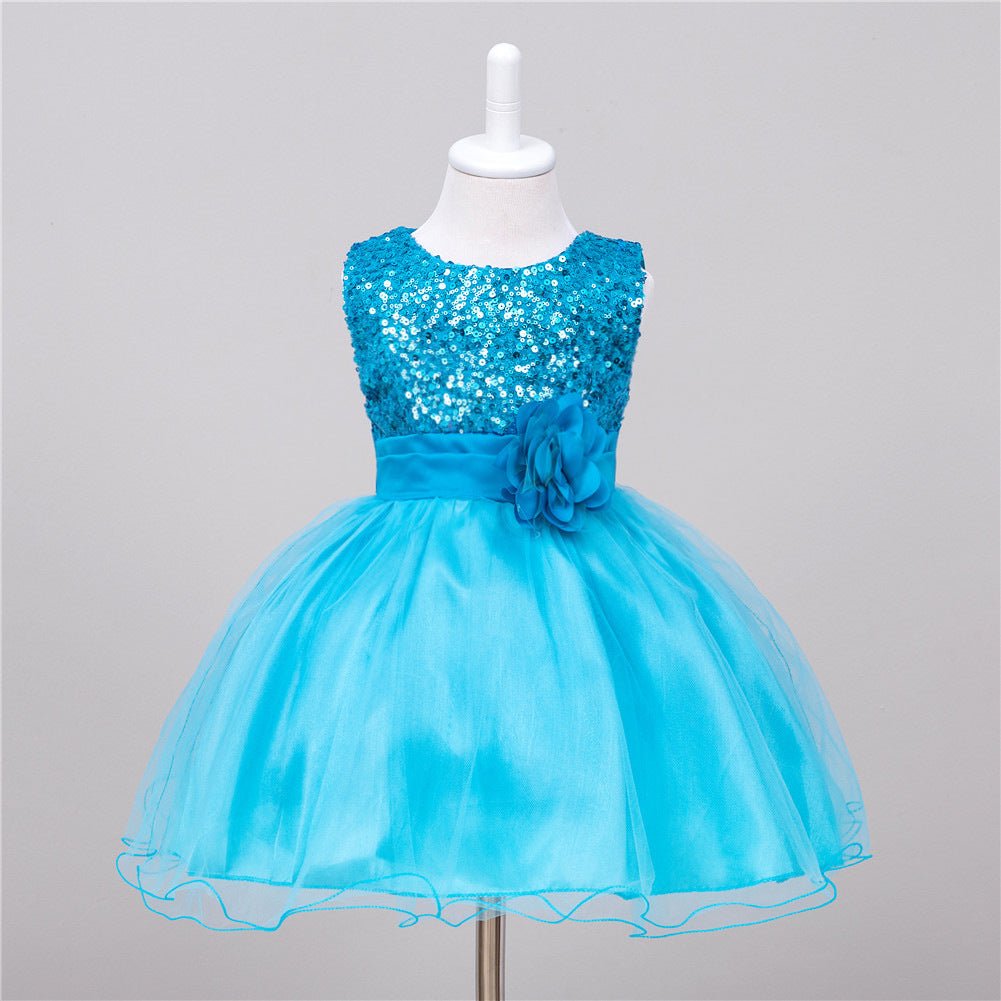 Robe à Paillettes pour Bébé, Demoiselle d'Honneur, Robe Princesse Mariage - IVOIRART.COM
