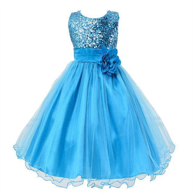 Robe à Paillettes pour Bébé, Demoiselle d'Honneur, Robe Princesse Mariage - IVOIRART.COM