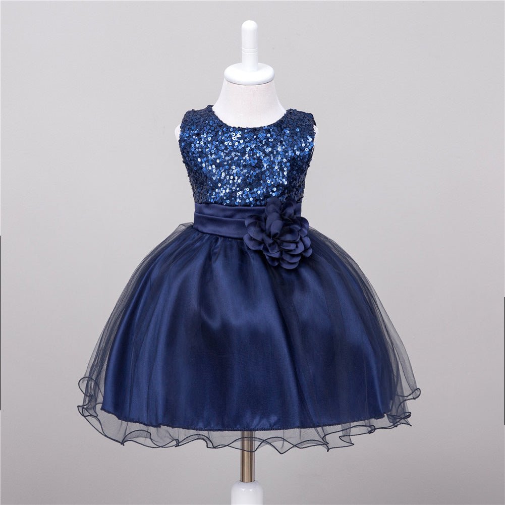 Robe à Paillettes pour Bébé, Demoiselle d'Honneur, Robe Princesse Mariage - IVOIRART.COM