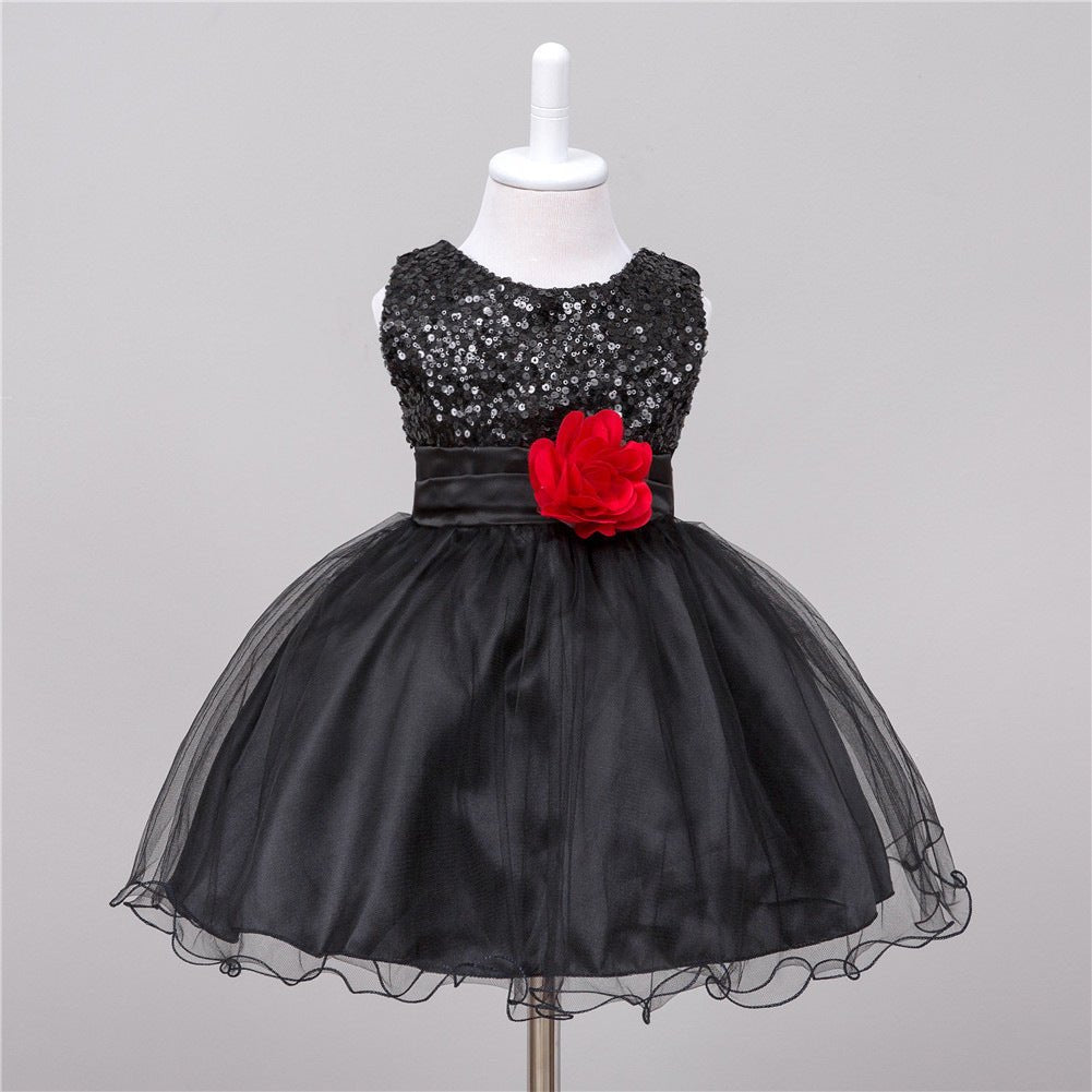 Robe à Paillettes pour Bébé, Demoiselle d'Honneur, Robe Princesse Mariage - IVOIRART.COM