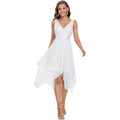 Robe de bal cocktail en chiffon et dentelle pour femme taille haute longue chic! - IVOIRART.COM