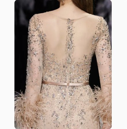 Robe de soirée incrustée de diamants et perles style coréen, longue, élégante - IVOIRART.COM