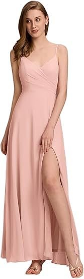 Robe demoiselle d'honneur en chiffon longue, élégante pour mariages et galas plus - IVOIRART.COM