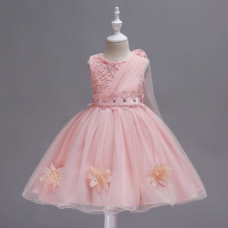 Robe élégante pour bébé fille en satin, polyester et coton confortable - IVOIRART.COM