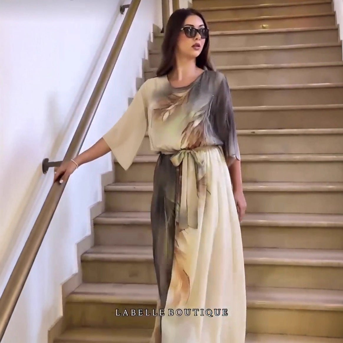 Robe imprimée européenne et américaine pour femmes - Style floral mode urbaine tendance - IVOIRART.COM