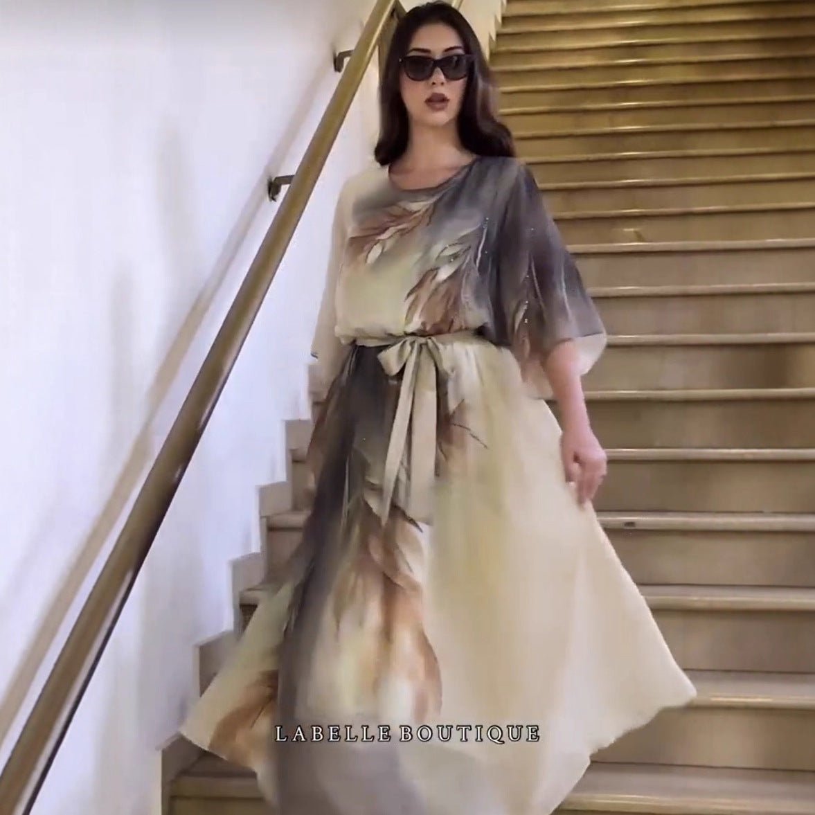 Robe imprimée européenne et américaine pour femmes - Style floral mode urbaine tendance - IVOIRART.COM