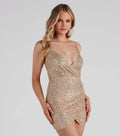Robe moulante femme décolleté V paillettes fines bretelles chic soirée glamour + - IVOIRART.COM