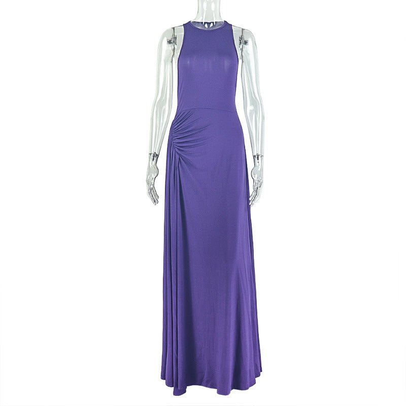 Robe portefeuille femme à taille ajustée et design plissé - Mini robe élégante . - IVOIRART.COM