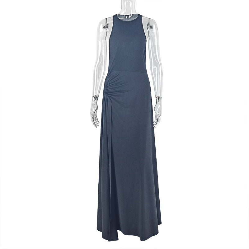 Robe portefeuille femme à taille ajustée et design plissé - Mini robe élégante . - IVOIRART.COM