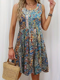 Robe sans bretelles et sans manches à motif floral, effet amincissant et élégant - IVOIRART.COM