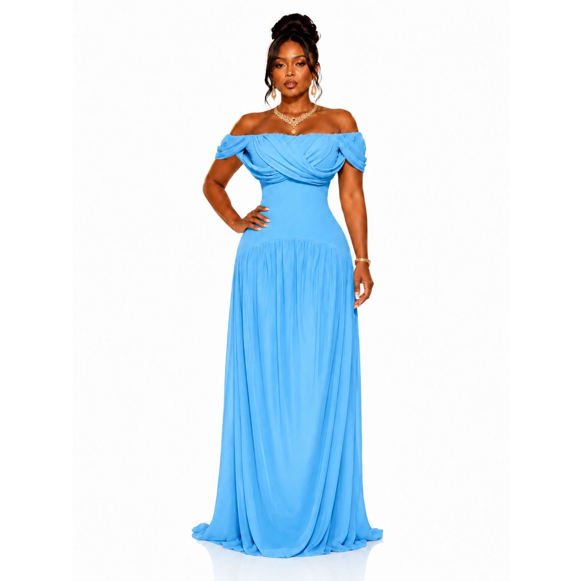 Robe sans manches amincissante et flatteuse pour toutes les silhouettes, élégante - IVOIRART.COM