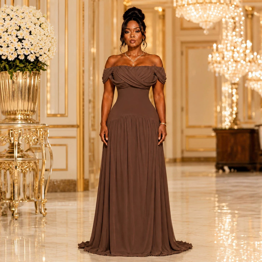 Robe sans manches amincissante et flatteuse pour toutes les silhouettes, élégante - IVOIRART.COM