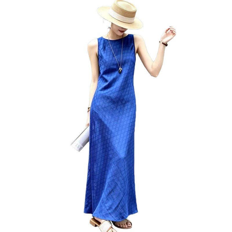 Robe sans manches élégante et décontractée pour femme, maxi taille S M L XL chic!!. - IVOIRART.COM