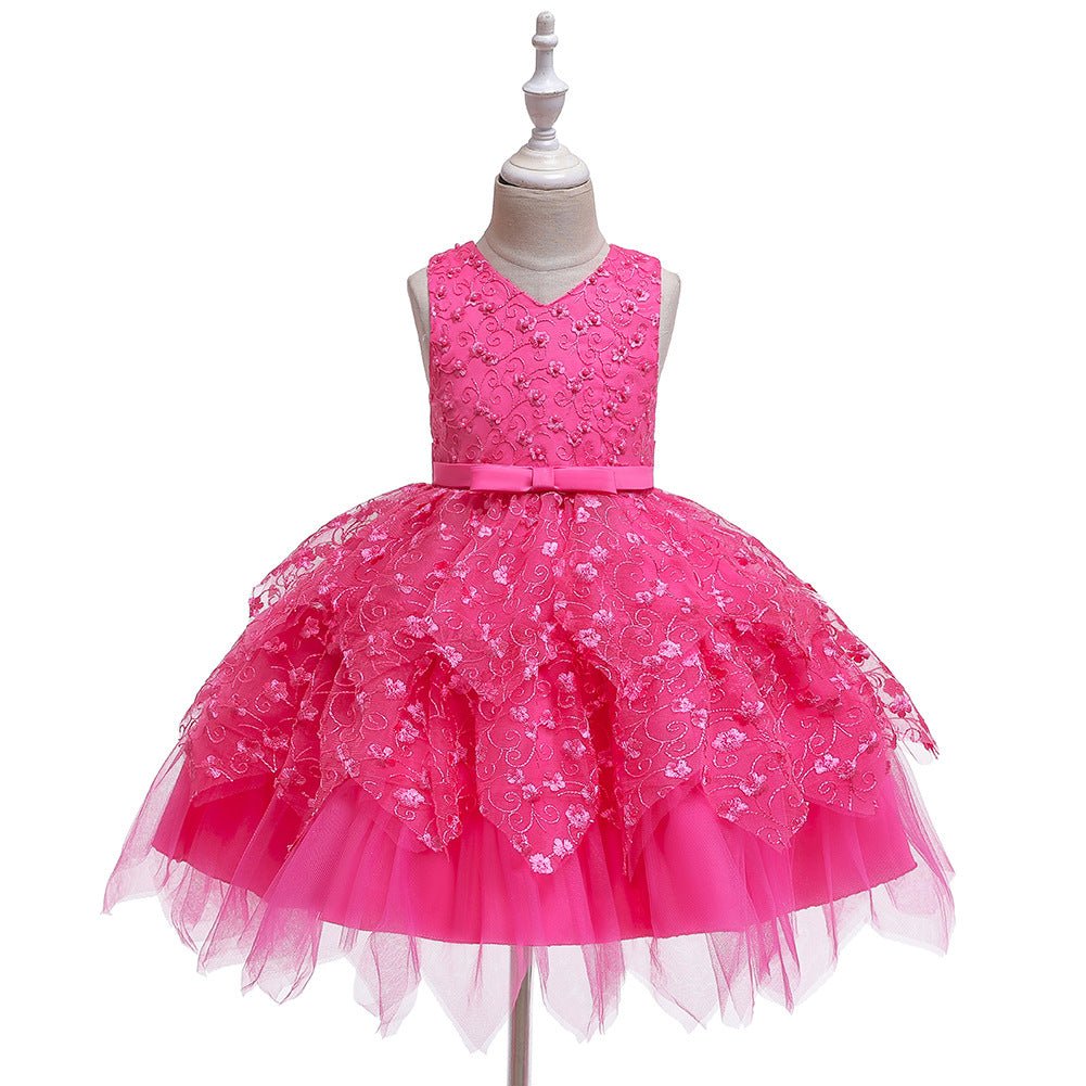 Robes pour bébés filles petites et moyennes tailles adaptées maternelle 80-120 cm - IVOIRART.COM