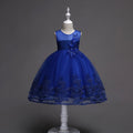 Robes pour filles : robes de soirée sans manches à imprimé princesse en tulle - IVOIRART.COM