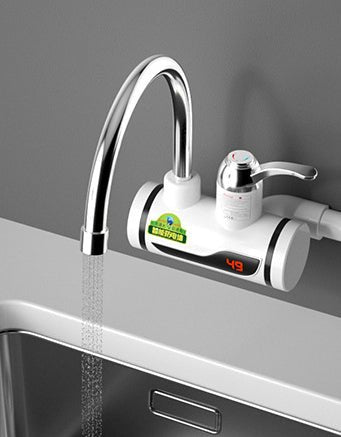 Robinet chauffe-eau instantané électrique - Mitigeur d'eau chaude en acier inox. - IVOIRART.COM