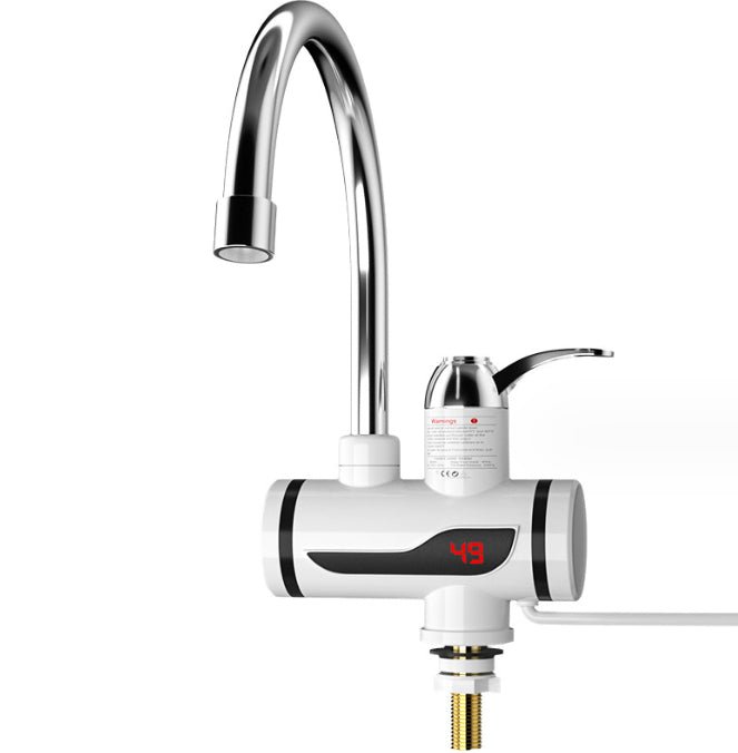 Robinet chauffe-eau instantané électrique - Mitigeur d'eau chaude en acier inox. - IVOIRART.COM