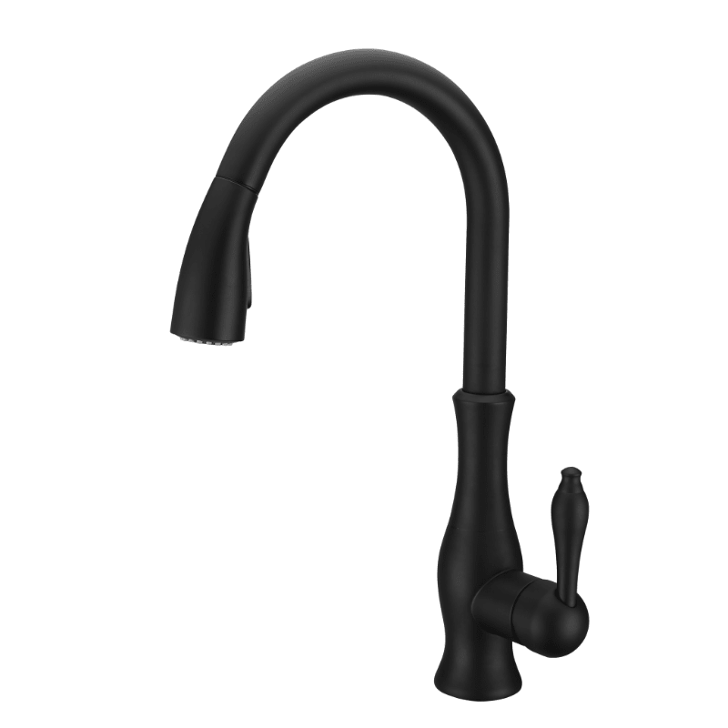 Robinet cuisine cuivre rotatif bec rétractable extractible, cartouche céramique XL - IVOIRART.COM