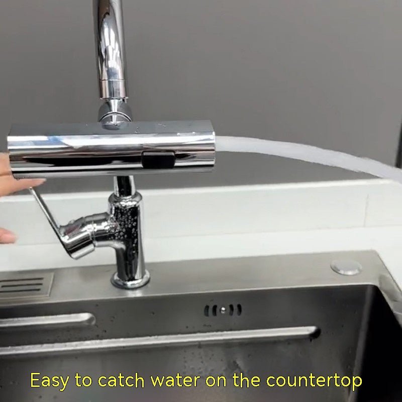 Robinet de Cuisine Cascade Universel Anti - éclaboussures Rotatif Multifonction 80 cm - IVOIRART.COM