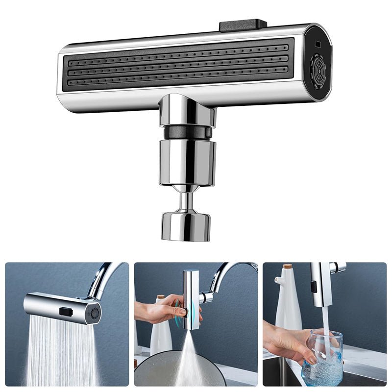 Robinet de Cuisine Cascade Universel Anti - éclaboussures Rotatif Multifonction 80 cm - IVOIRART.COM