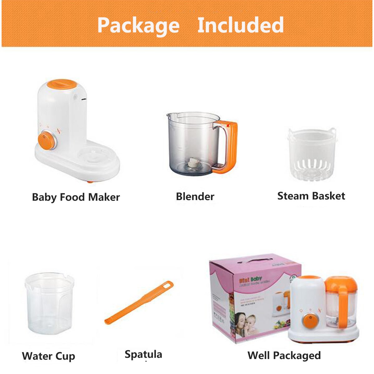 Robot culinaire multifonction pour bébés, chauffe-milk, mixeur et cuisson - IVOIRART.COM