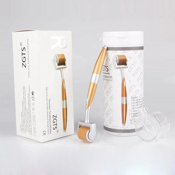 Rouleau Derma en alliage de titane avec micro-aiguilles de 0,2 et 0,25 mm pour soin du visage - IVOIRART.COM