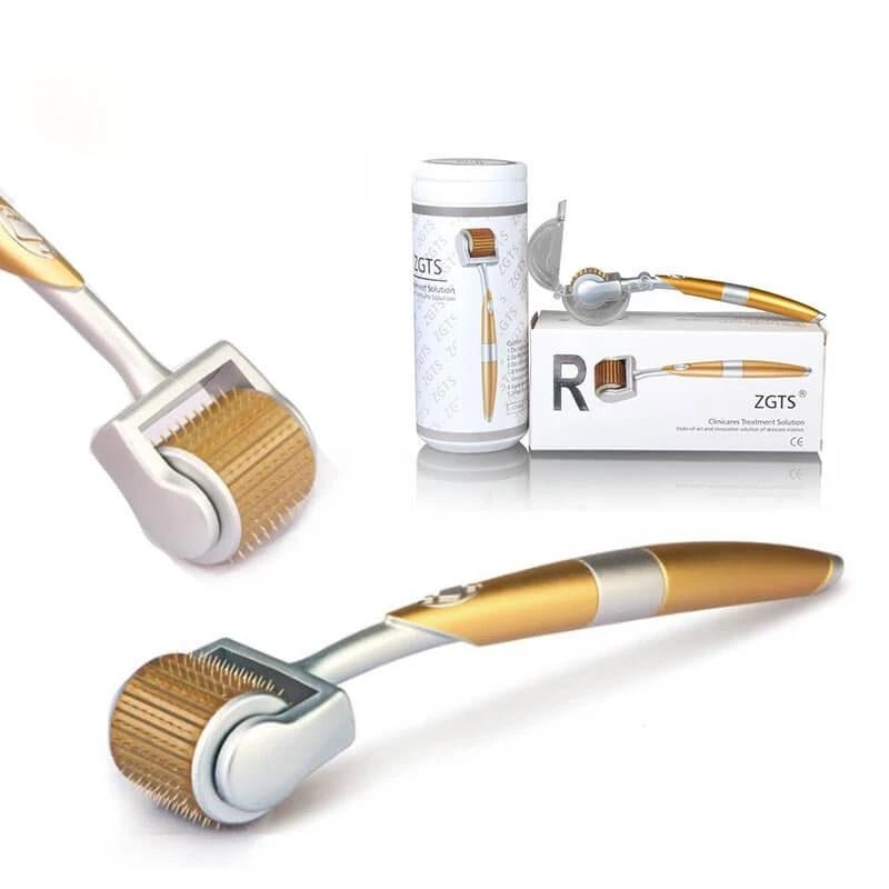 Rouleau Derma en alliage de titane avec micro-aiguilles de 0,2 et 0,25 mm pour soin du visage - IVOIRART.COM