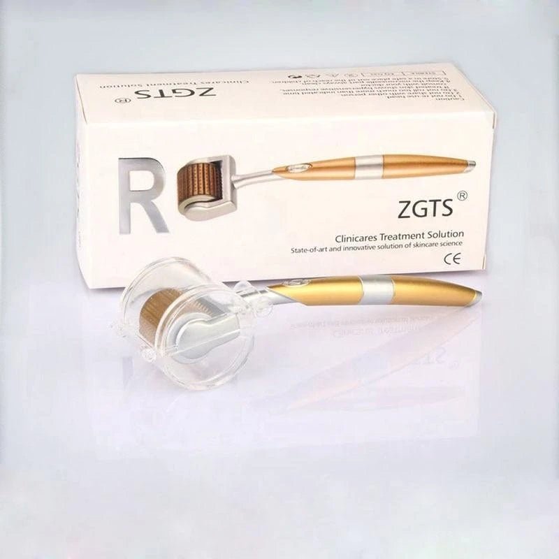 Rouleau Derma en alliage de titane avec micro-aiguilles de 0,2 et 0,25 mm pour soin du visage - IVOIRART.COM