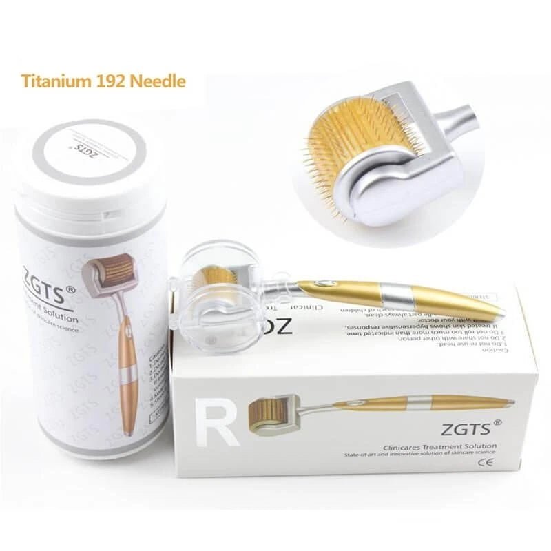 Rouleau Derma en alliage de titane avec micro-aiguilles de 0,2 et 0,25 mm pour soin du visage - IVOIRART.COM