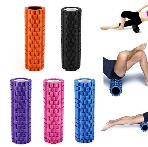 Rouleau en Mousse pour Yoga Polyvalent et Renforcement Musculaire, 30x10 cm - IVOIRART.COM