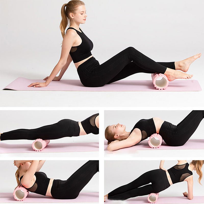 Rouleau en Mousse pour Yoga Polyvalent et Renforcement Musculaire, 30x10 cm - IVOIRART.COM