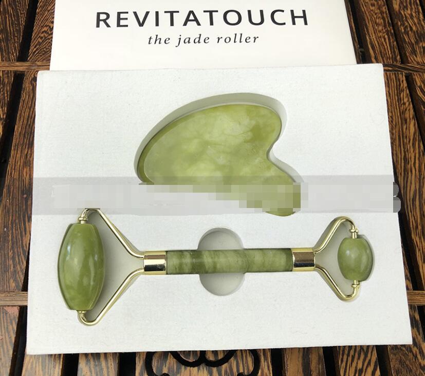 Rouleur de Jade pour Massage Facial Soulageant la Tension et Revitalisant la Peau - IVOIRART.COM