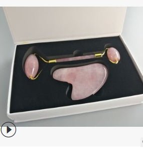 Rouleur de Jade pour Massage Facial Soulageant la Tension et Revitalisant la Peau - IVOIRART.COM