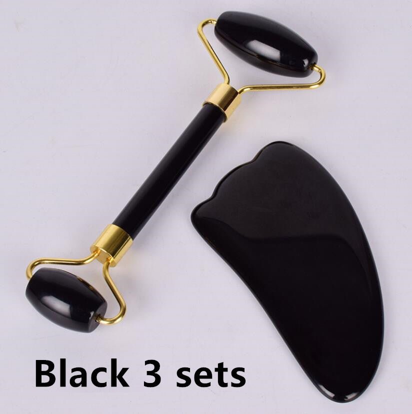Rouleur de Jade pour Massage Facial Soulageant la Tension et Revitalisant la Peau - IVOIRART.COM