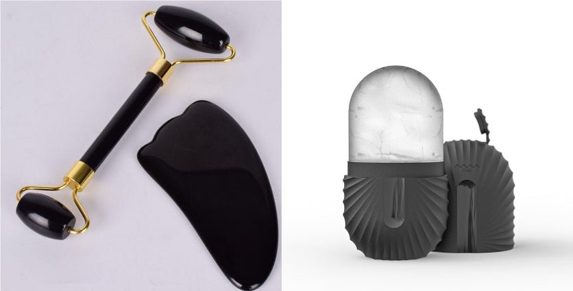 Rouleur de Jade pour Massage Facial Soulageant la Tension et Revitalisant la Peau - IVOIRART.COM