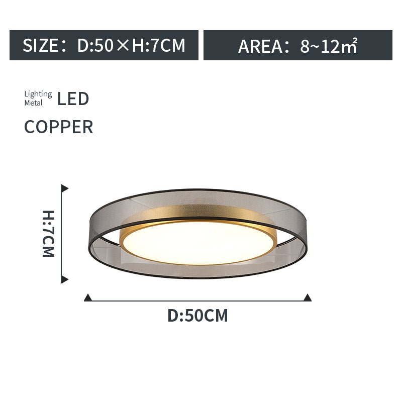 Round Living Room Ceiling Lamp - IVOIRART.COM