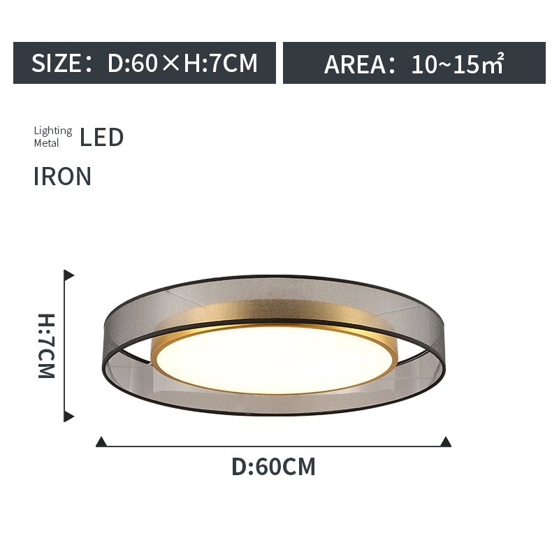 Round Living Room Ceiling Lamp - IVOIRART.COM