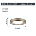 Round Living Room Ceiling Lamp - IVOIRART.COM