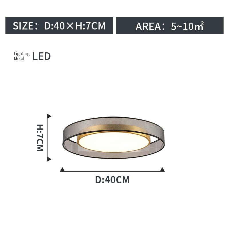 Round Living Room Ceiling Lamp - IVOIRART.COM