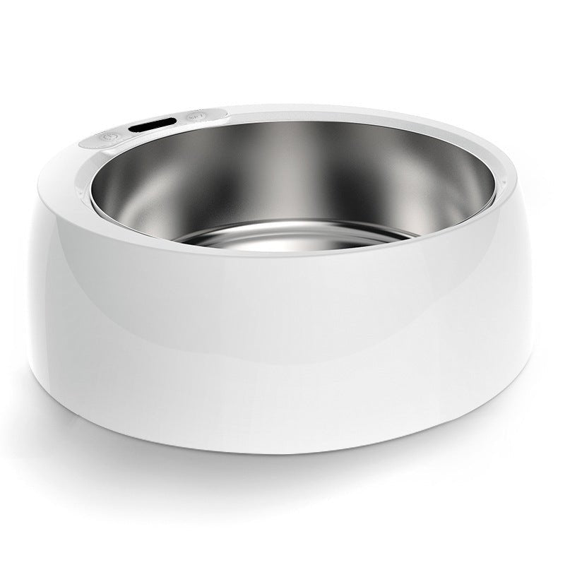 Round Stainless Steel Smart Heating Bowl Feeder - IVOIRART.COM