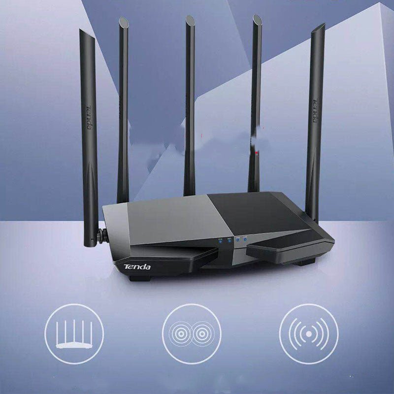 Routeur double bande AC7 avec 4 ports, connexion filaire, design compact 220x141,5x49 mm - IVOIRART.COM