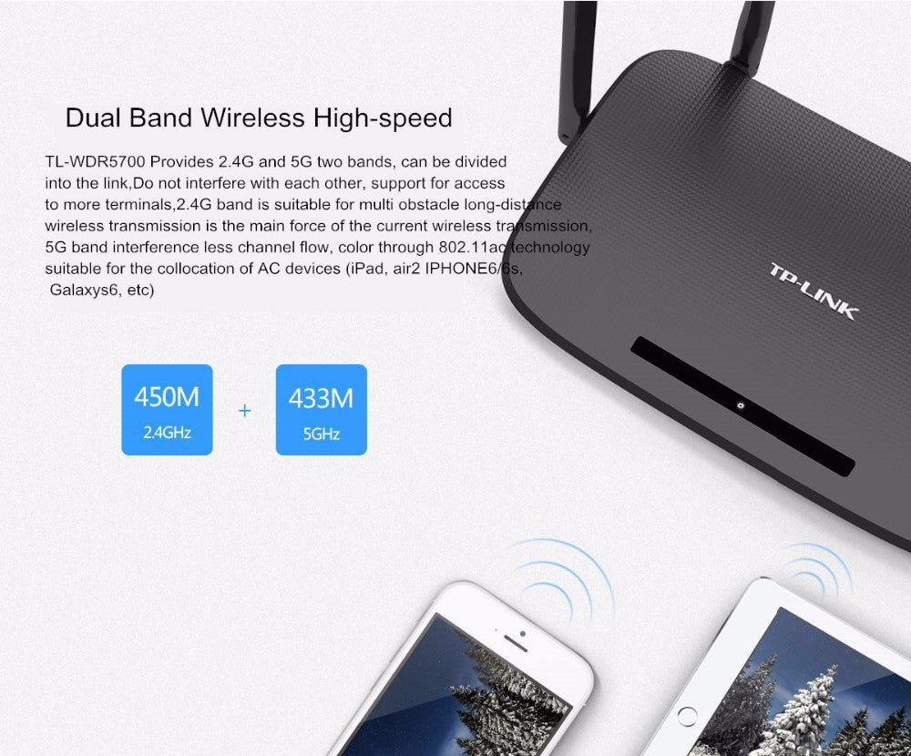 Routeur Intelligent Sans Fil TP-LINK - Double Bande 1200 Mbits/s, Ports LAN et WAN - IVOIRART.COM