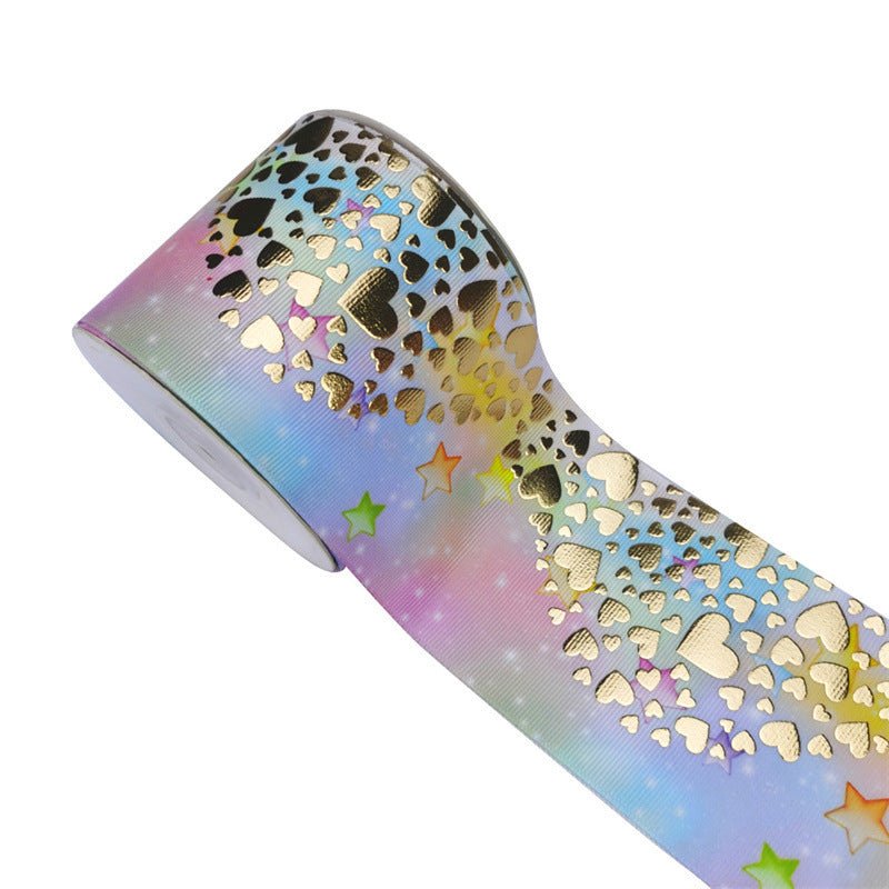 Ruban à coudre brodé doré DIY 75cm largeur pour nœuds cheveux et ceinture - IVOIRART.COM