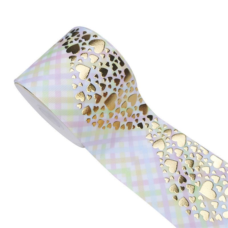 Ruban à coudre brodé doré DIY 75cm largeur pour nœuds cheveux et ceinture - IVOIRART.COM